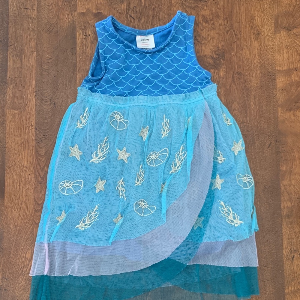 Hanna Andersson Blue Dress with Sea Patterns